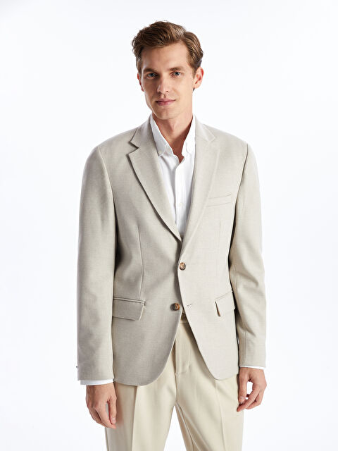LCW BUSINESS Dar Kalıp Erkek Blazer Ceket - W41311Z8-V42