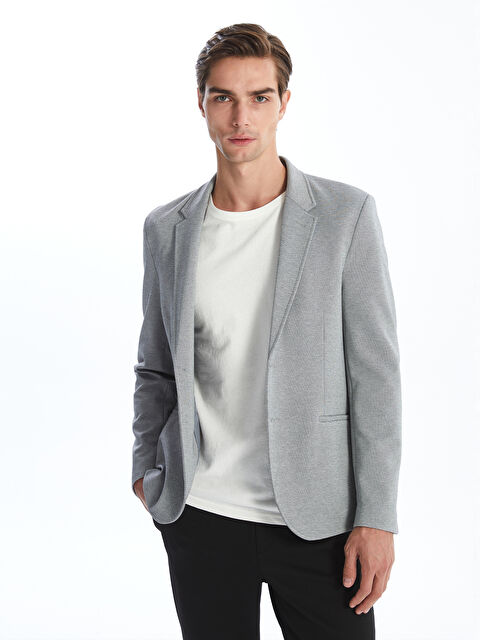 LCW Vision Dar Kalıp Erkek Blazer Ceket - W41477Z8-RZR