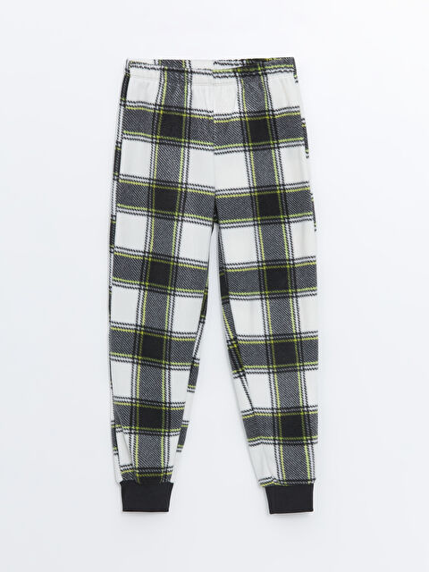 LCW Kids Beli Lastikli Ekose Polar Erkek Çocuk Pijama Alt - W41679Z4-LU7