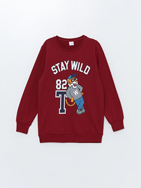 LCW Kids Bisiklet Yaka Erkek Çocuk Pijama Üst - W41684Z4-HQG