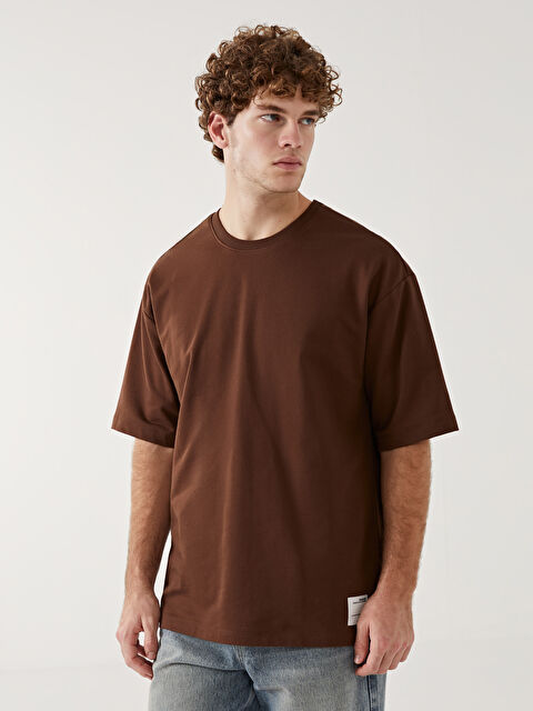 XSIDE Crew Neck Short Sleeve Men's Sweatshirt - W41723Z8-RU0