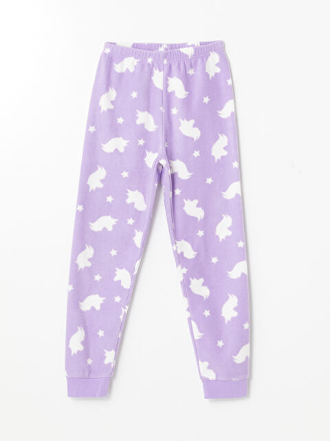 LCW Kids Beli Lastikli Polar Kız Çocuk Pijama Alt - W41809Z4-LSC