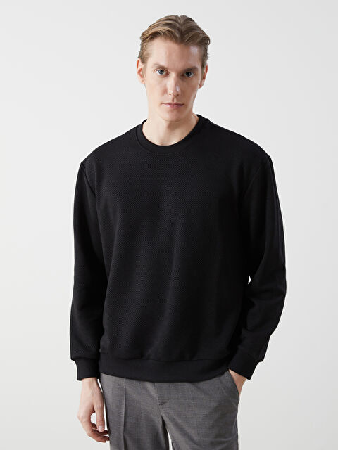 LCW Vision Crew Neck Long Sleeve Men's Sweatshirt - W41882Z8-CVL