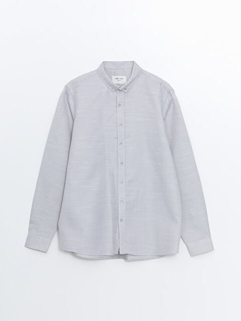 LCW Vision Slim Fit Long Sleeve Dobby Men's Shirt - W41896Z8-S94