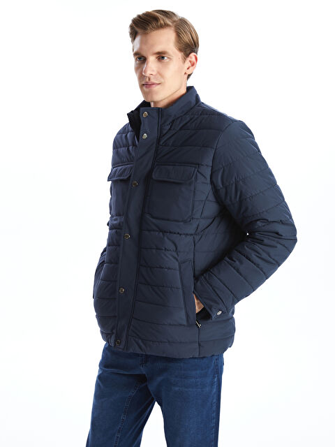 LCWAIKIKI Classic Standart Kalıp Dik Yaka Erkek Şişme Mont - W41909Z8-RFD