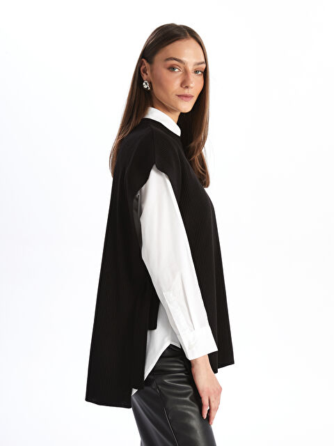 LCW Modest Kadın Bisiklet Yaka Düz Triko Süveter - W42052Z8-RQL