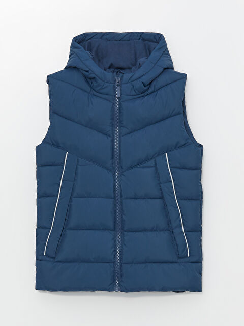 LCW Kids Kapüşonlu Erkek Çocuk Şişme Yelek - W42135Z4-HHX