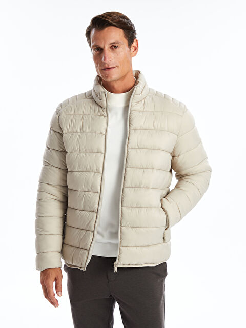 LCWAIKIKI Classic Standart Kalıp Dik Yaka Erkek Şişme Mont - W42192Z8-S0L