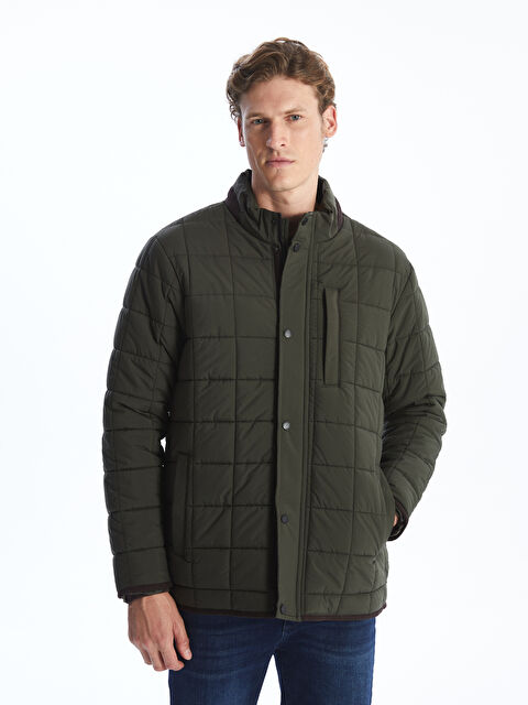 LCWAIKIKI Classic Standart Kalıp Dik Yaka Erkek Şişme Mont - W42225Z8-V9A