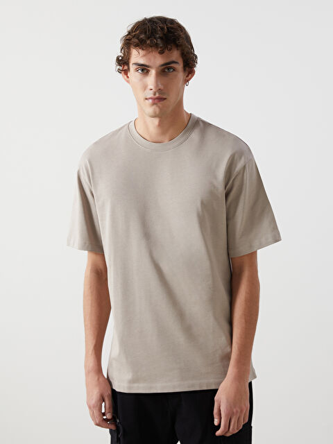 XSIDE Bisiklet Yaka Penye Erkek Tişört - W42252Z8-SJJ