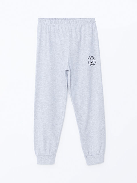 LCW Kids Beli Lastikli Beşiktaş Baskılı Erkek Çocuk Pijama Alt - W42254Z4-LAK
