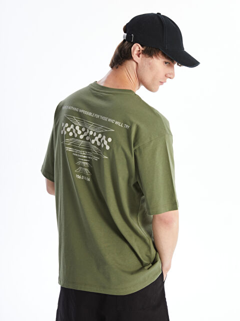 XSIDE Bisiklet Yaka Kısa Kollu Baskılı Penye Erkek Tişört - W42376Z8-H70