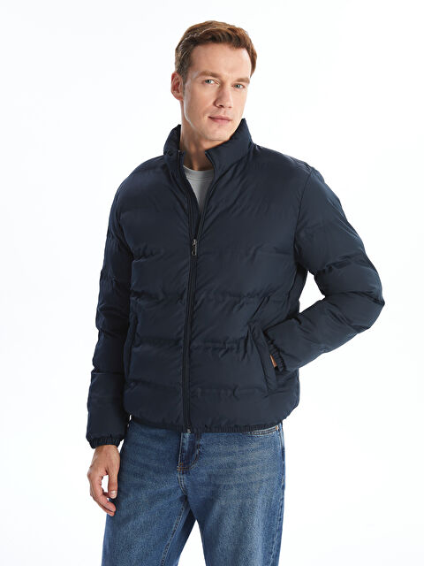 LCWAIKIKI Classic Standart Kalıp Dik Yaka Erkek Şişme Mont - W42435Z8-RFD