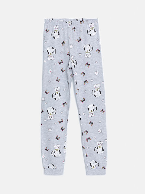 LCW Kids Beli Lastikli Kız Çocuk Pijama Alt - W42492Z4-998
