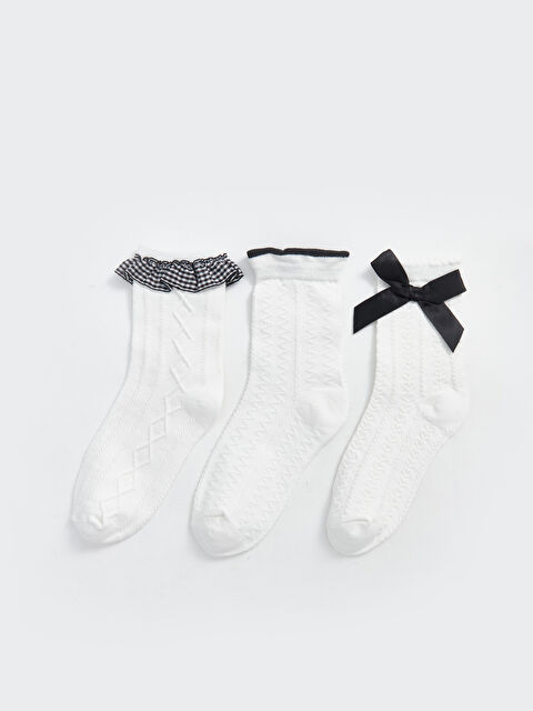LCW Kids Kız Çocuk Soket Çorap 3'lü - W42608Z4-J5E