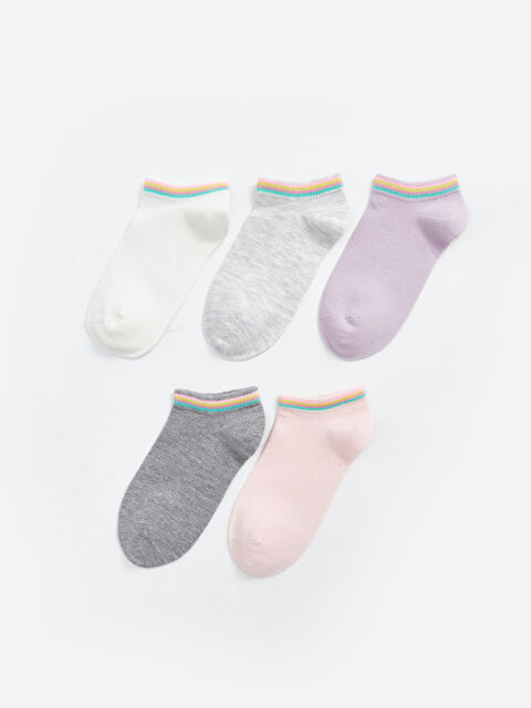 LCW Kids Șosete Sport pentru Fete cu Model Pachet de 5 - W42619Z4-EEW