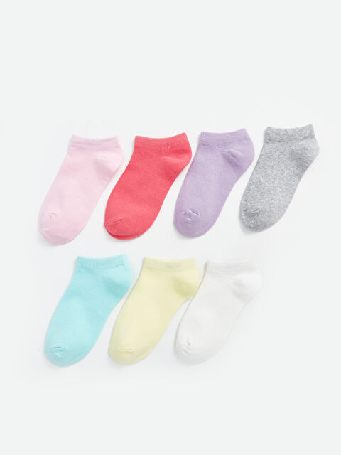 LCW Kids Basic Kız Çocuk Patik Çorap 7'li - W42628Z4-J3N