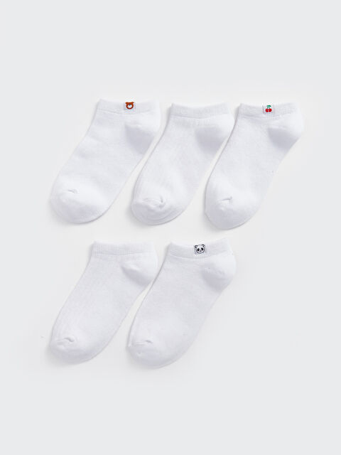 LCW Kids Kız Çocuk Patik Çorap 5'li - W42679Z4-EEW