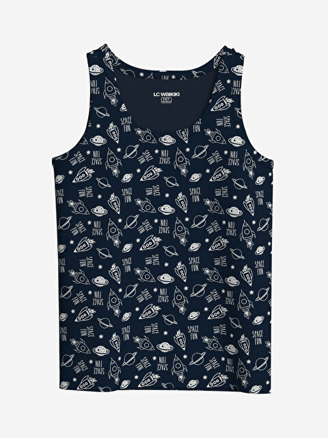 LCW Kids Bisiklet Yaka Erkek Çocuk Atlet - W42984Z4-LSJ