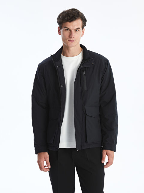 SOUTHBLUE Rahat Kalıp Dik Yaka Erkek Mont - W43019Z8-CVL