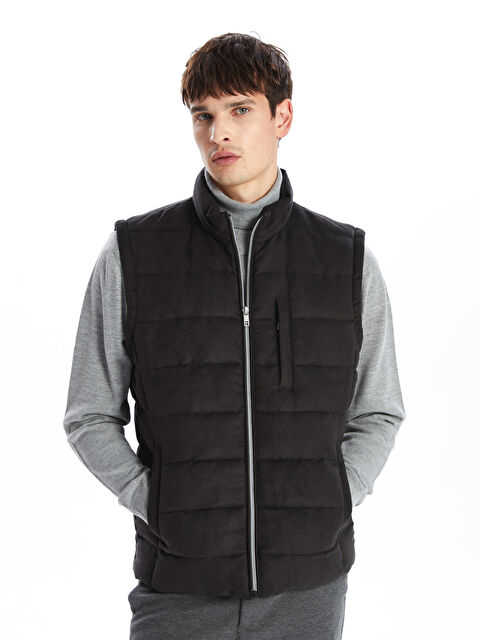 SOUTHBLUE Standart Kalıp Dik Yaka Erkek Şişme Yelek - W43022Z8-CVL