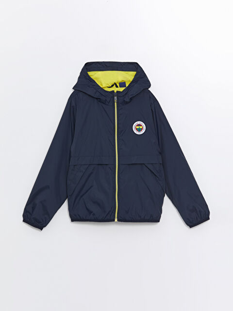 LCW Kids Kapüşonlu Fenerbahçe Baskılı Erkek Çocuk Mont - W43152Z4-J2Y