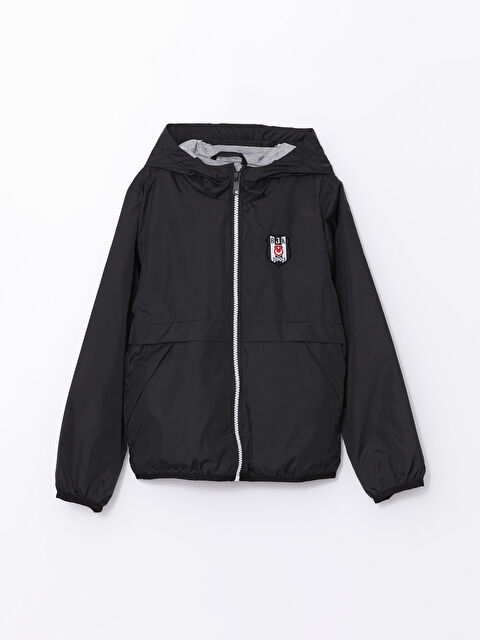 LCW Kids Kapüşonlu Beşiktaş Baskılı Erkek Çocuk Mont - W43154Z4-CVL
