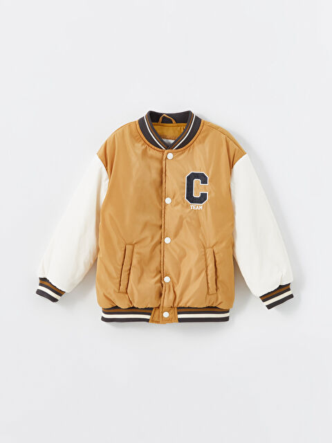 LCW Kids Baskılı Erkek Çocuk Kolej Ceket - W43194Z1-JSA