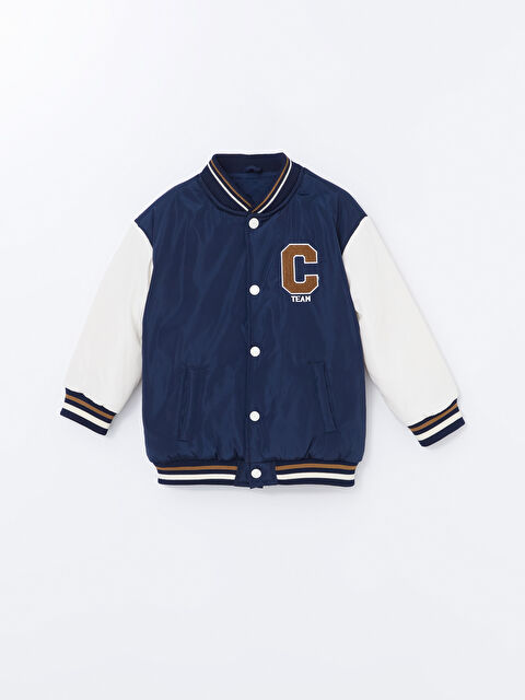 LCW Kids Baskılı Erkek Çocuk Kolej Ceket - W43194Z1-R4J