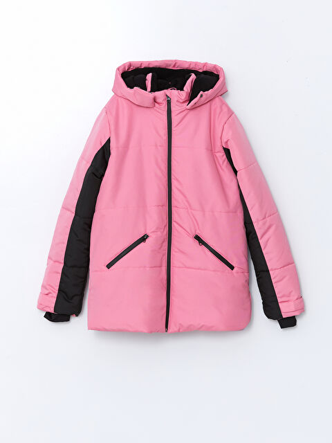 LCW Kids Kapüşonlu Kız Çocuk Kayak Montu - W43260Z4-FJ0