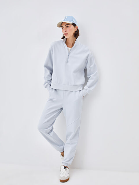 LCW Vision Beli Lastikli Kadın Kalın Jogger Eşofman Altı - W43321Z8-GAJ