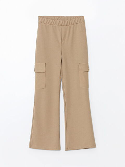 LCW Kids Beli Lastikli Kız Çocuk Kargo Eşofman Altı - W43358Z4-YJC