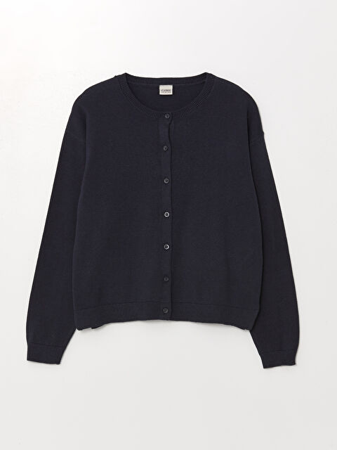 LCW Kids Kız Çocuk Triko Okul Hırkası - W43394Z4-HRC