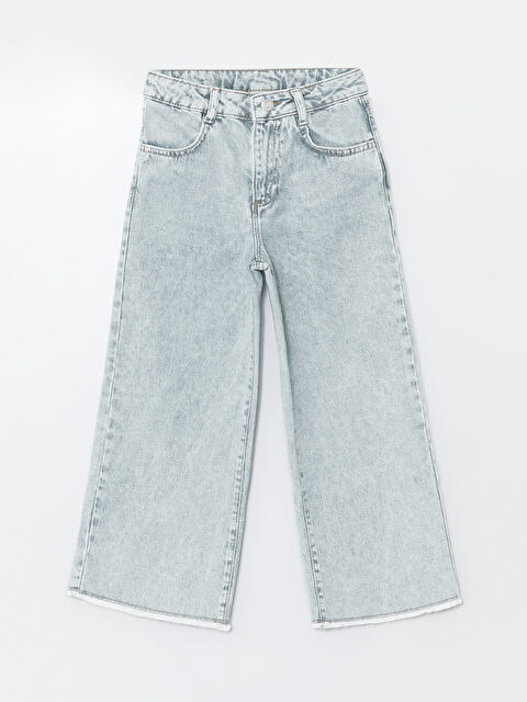 LCW Kids Wideleg Kız Çocuk Jean Pantolon - W43407Z4-SHK