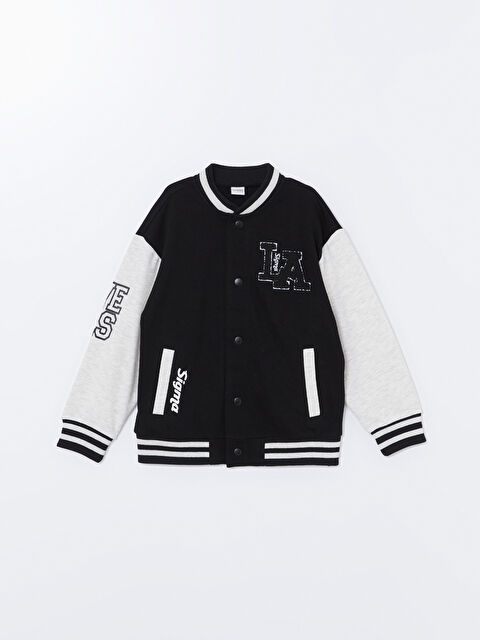 LCW Kids Nakışlı Erkek Çocuk Kolej Ceket - W43419Z4-CVL