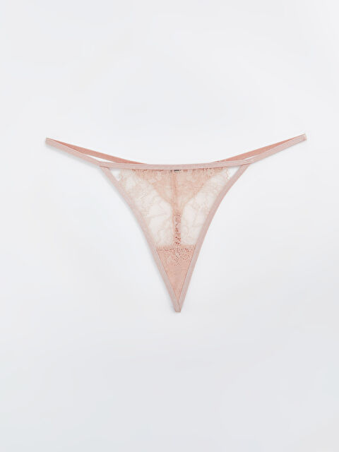 LCW DREAM Dantelli Fantezi Tanga Külot - W43479Z8-FLK