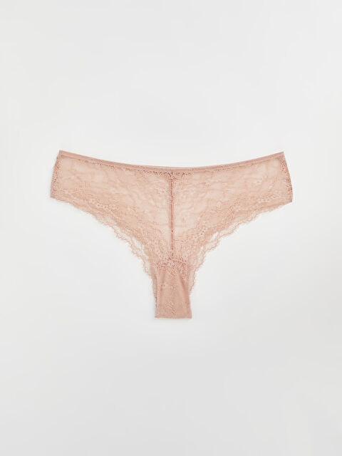 LCW DREAM Dantelli Fantezi Brazilian Külot - W43481Z8-FLK