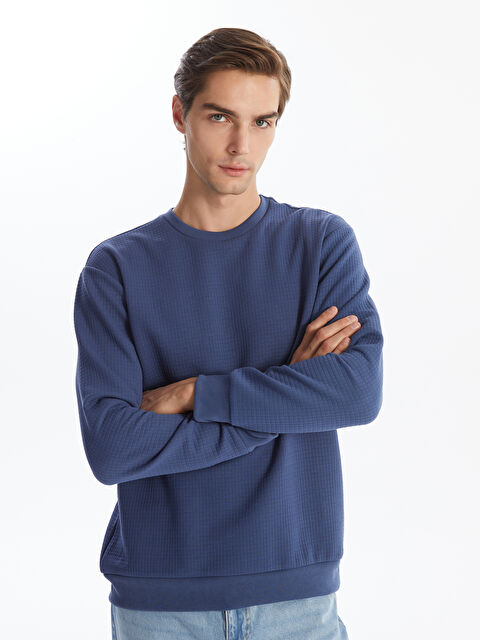 LCW Vision Bisiklet Yaka Uzun Kollu Erkek Sweatshirt - W43503Z8-J2H