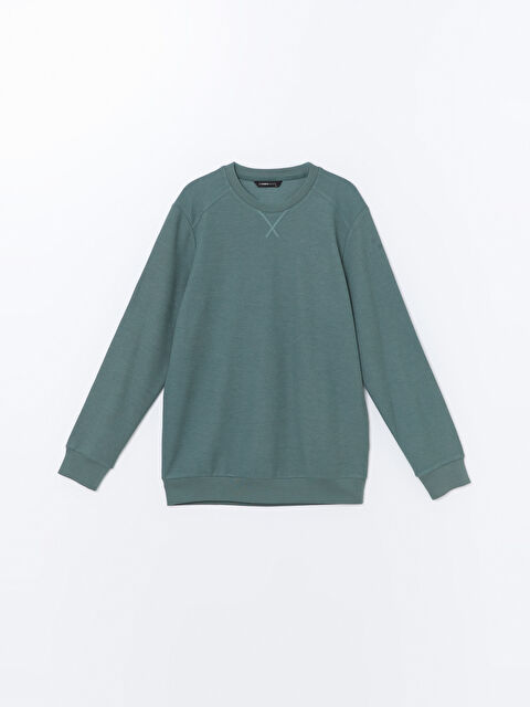 LCWAIKIKI Classic Bisiklet Yaka Uzun Kollu Erkek Sweatshirt - W43770Z8-H9D
