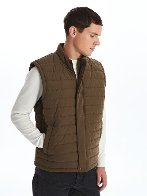 SOUTHBLUE Standart Kalıp Dik Yaka Erkek Şişme Yelek - W43787Z8-PS7