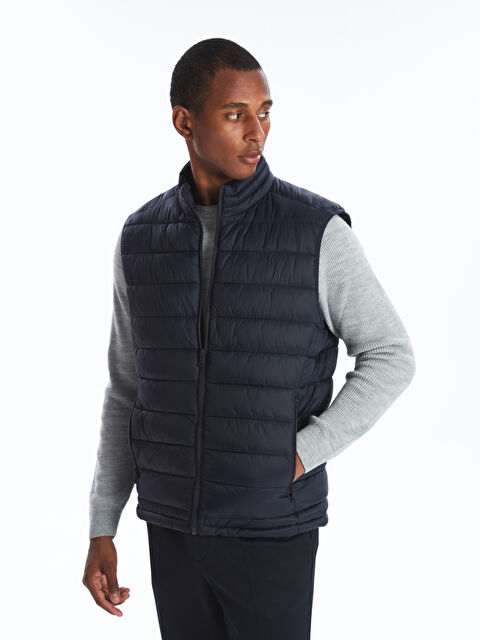 SOUTHBLUE Standart Kalıp Dik Yaka Erkek Şişme Yelek - W43788Z8-RFH