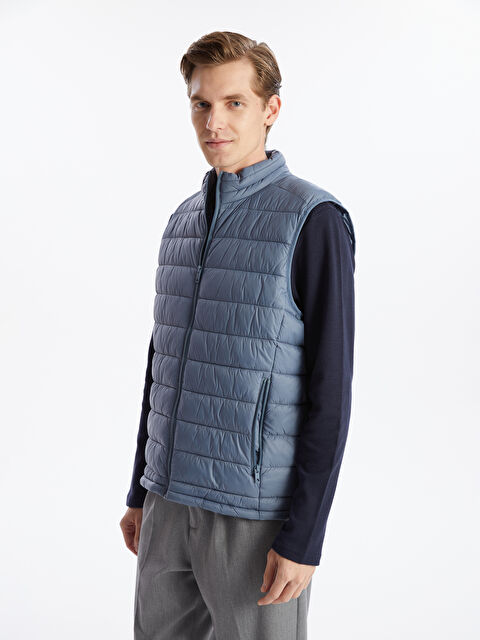 SOUTHBLUE Standart Kalıp Dik Yaka Erkek Şişme Yelek - W43788Z8-Y7Z