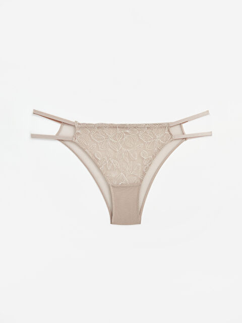 LCW DREAM Dantelli Fantezi Brazilian Külot - W43805Z8-GEY