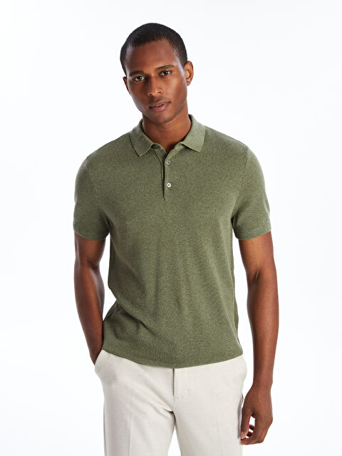 SOUTHBLUE Polo Yaka Kısa Kollu Erkek Triko Kazak - W43919Z8-SXQ