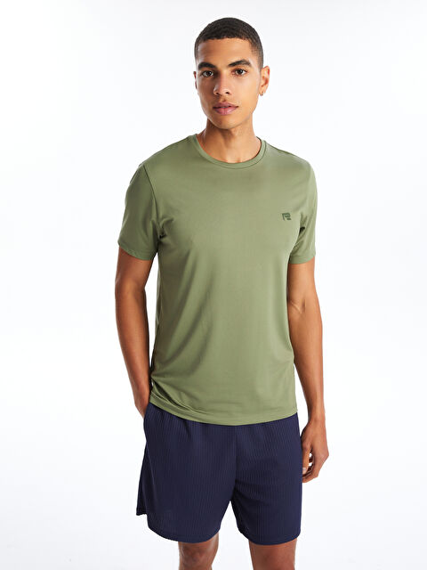 XSIDE ACTIVE Bisiklet Yaka Penye Erkek Tişört - W43957Z8-H70