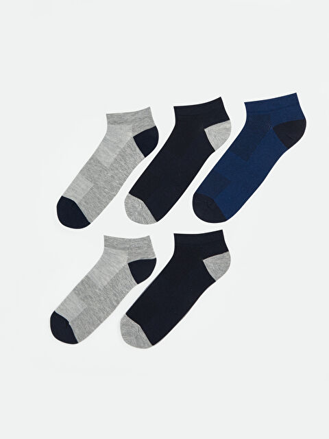 LCW ACCESSORIES Renk Bloklu Erkek Patik Çorap 5'li - W44031Z8-HQ1