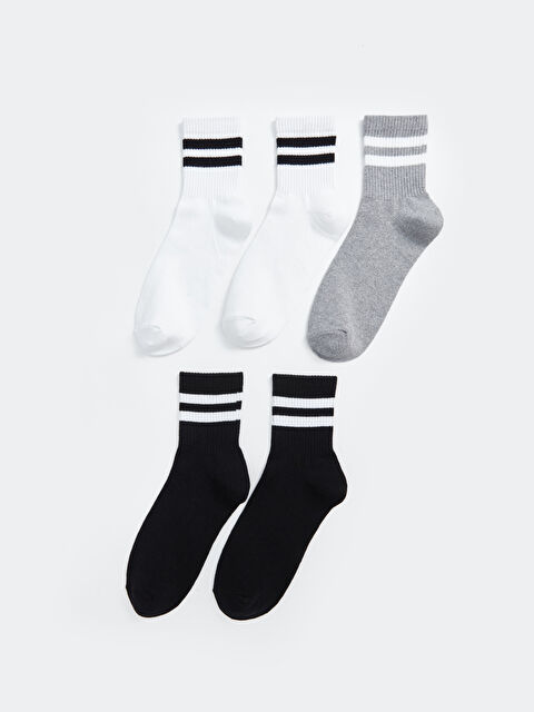 LCW ACCESSORIES Çizgili Erkek Soket Çorap 5'li - W44082Z8-K00