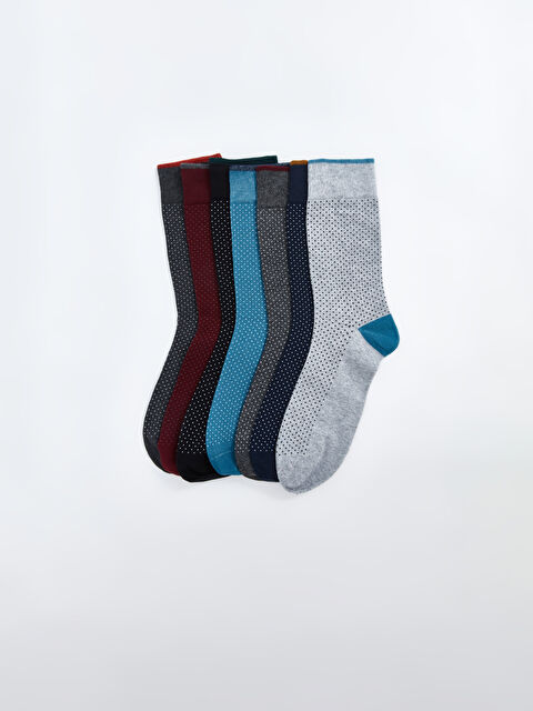 LCW ACCESSORIES Desenli Erkek Soket Çorap 7'li - W44089Z8-K00