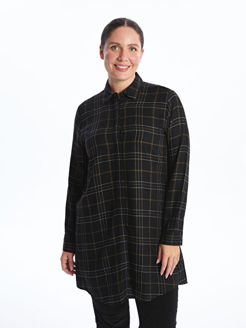 LCW Grace Ekose Kadın Gömlek Tunik - W44175Z8-LKX