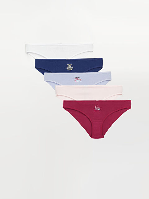 LCW Young Baskılı Bikini Külot 5'li - W44271Z8-HMD